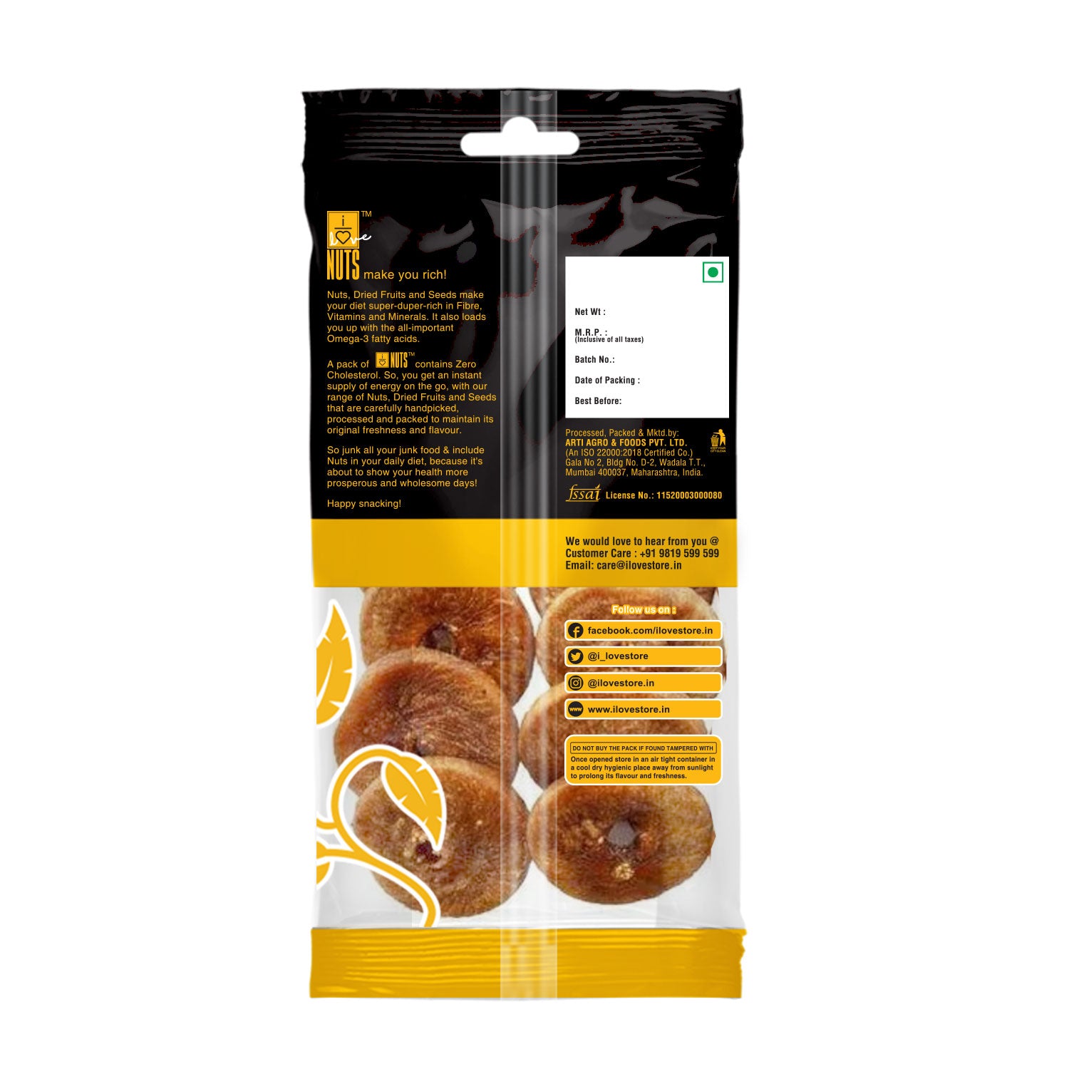 ILOVE DRY FIGS (ANJEER)  100 GMS