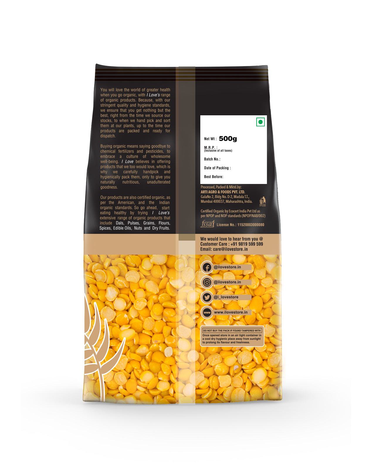 I LOVE TOORDAL PREMIUM GUJRAT  1000 GMS